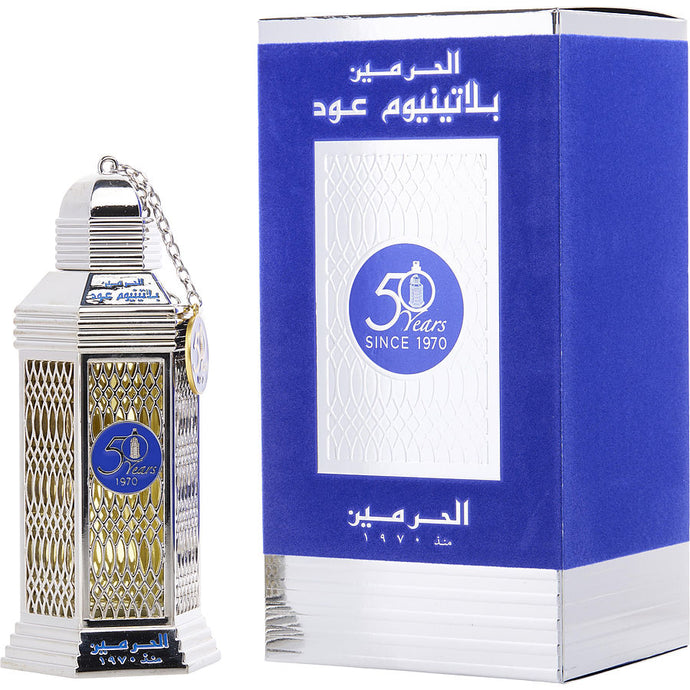 Al Haramain 50 Years Platinum Oud Eau De Parfum Spray (Unisex) By Al Haramain