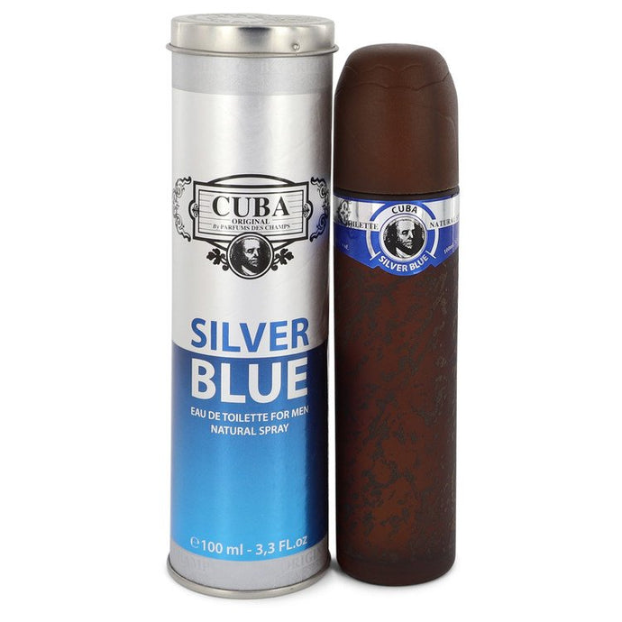 Cuba Silver Blue Eau De Toilette Spray By Fragluxe