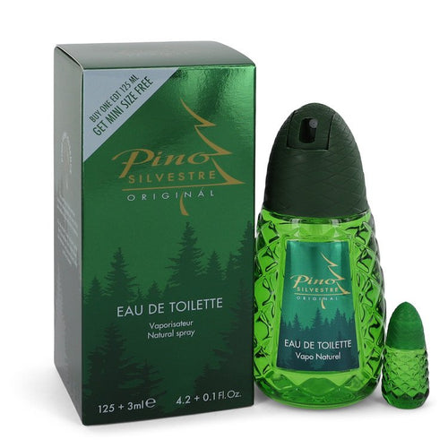 Pino Silvestre Eau De Toilette Spray (New Packaging) with free 0.10 oz Travel size Mini By Pino Silvestre