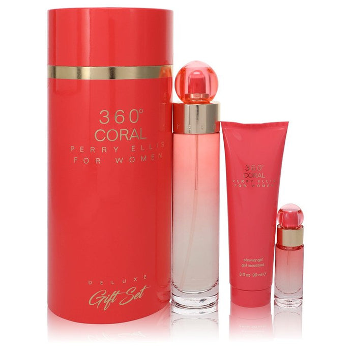 Perry Ellis 360 Coral Gift Set By Perry Ellis