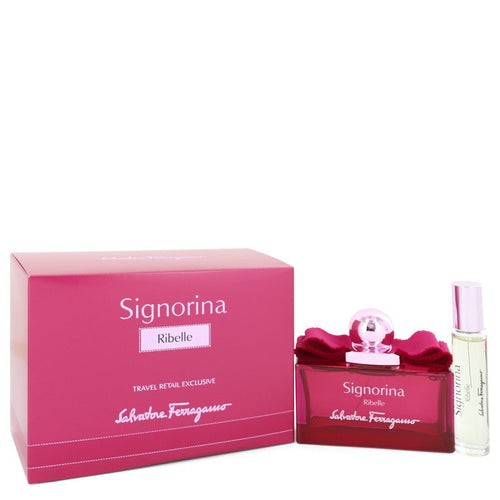 Signorina Ribelle Eau De Parfum Spray + Free 0.34 oz Mini EDP Spray By Salvatore Ferragamo